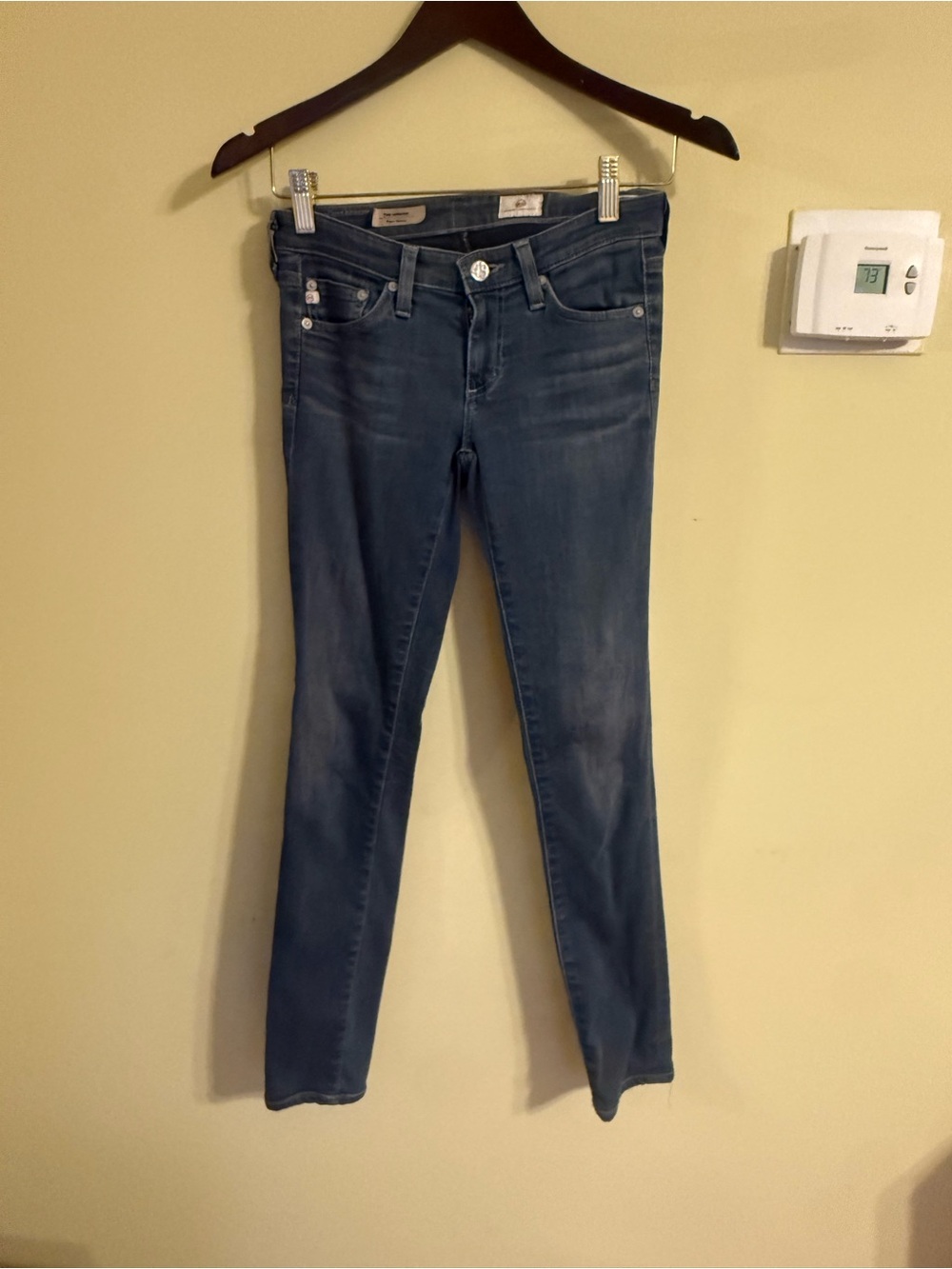 Ag Adriano Goldschmied Slim Skinny Jeans in Blue